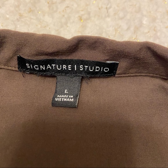 Signature studio women’s button down‎ up blouse - Picture 6 of 10